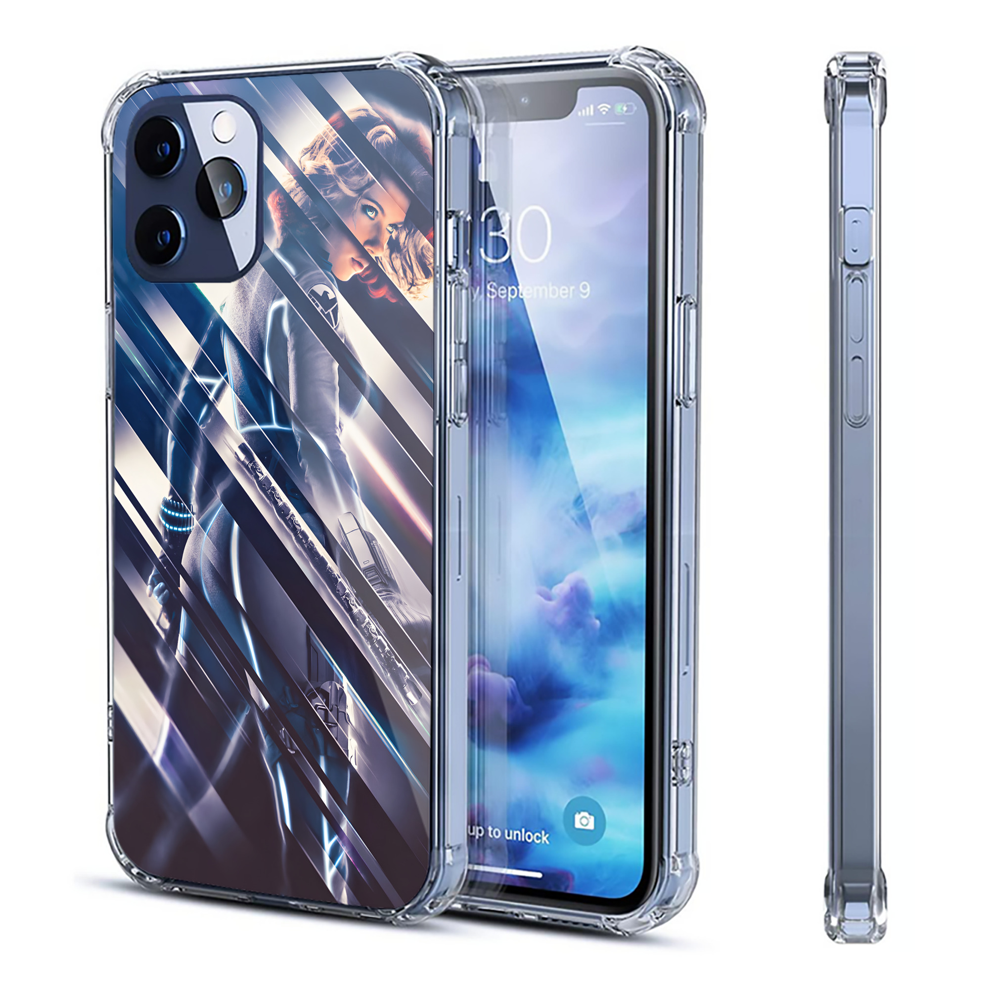 （画像用） アベンジャーズ The Avengers 【iPhone 12シリーズ対応】透明スマホケース（クリアソフトケース）